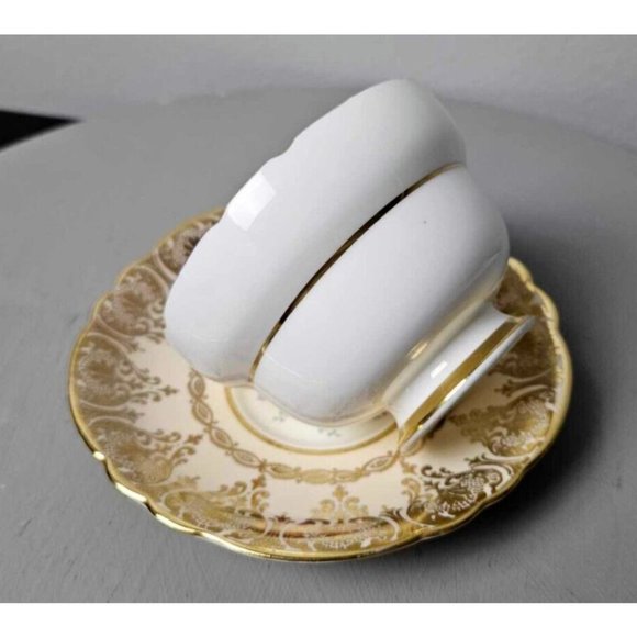 Paragon Tea cup and Saucer by appointment of her royal majesty, rose gold, 1940s - Picture 2 of 9